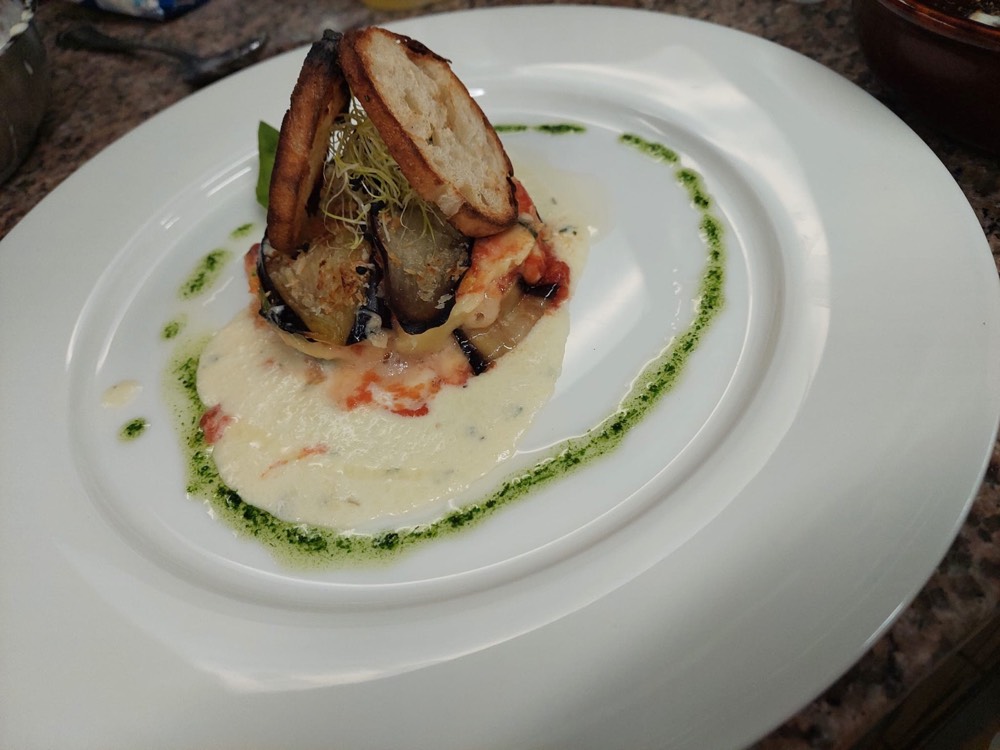 Vorspeise, angerichtet von Küchenchef Andrea